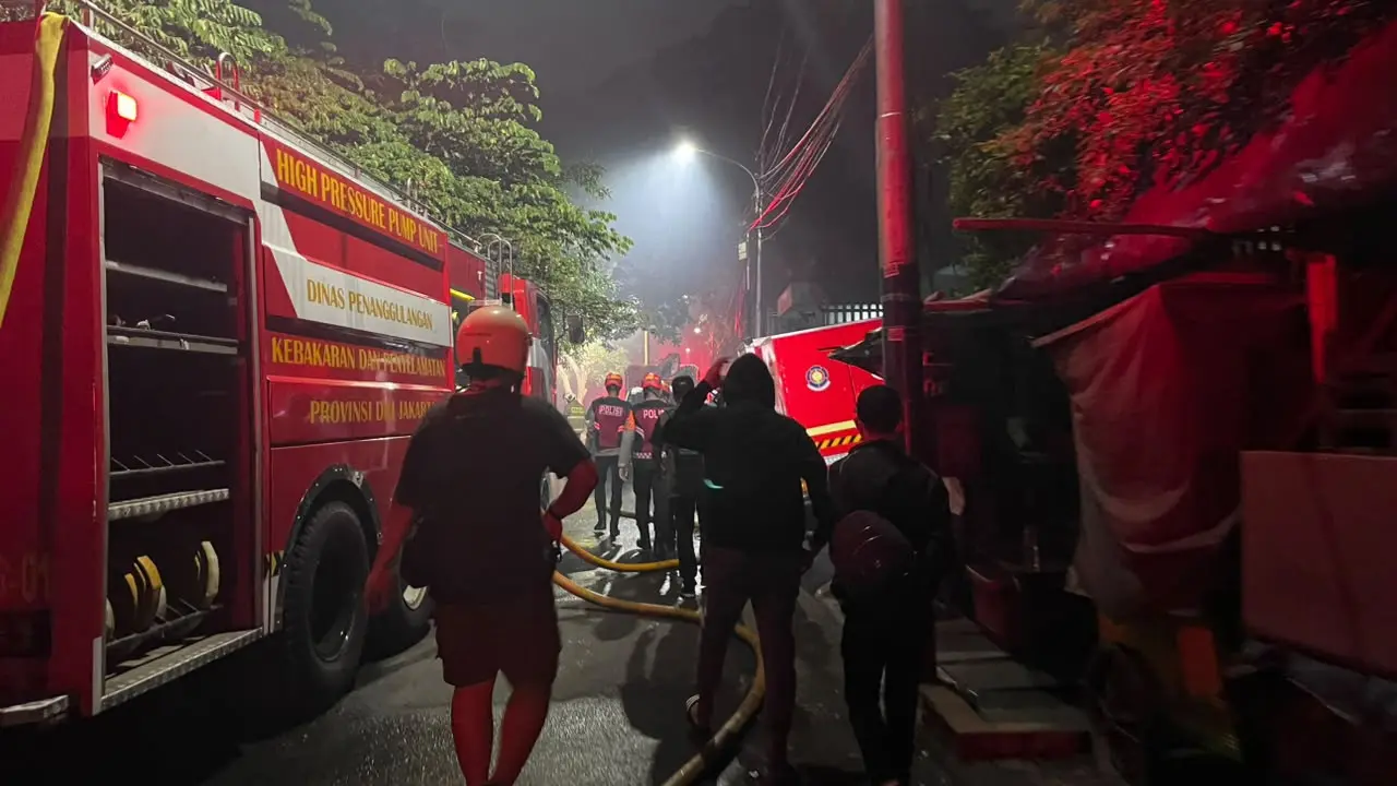 Kebakaran Gedung Bapenda DKI di Gambir